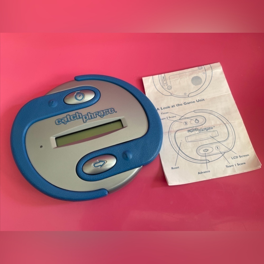 Catch Phrase Original 2000 Electronic Handheld Game Toy - Directions Dated 2001
